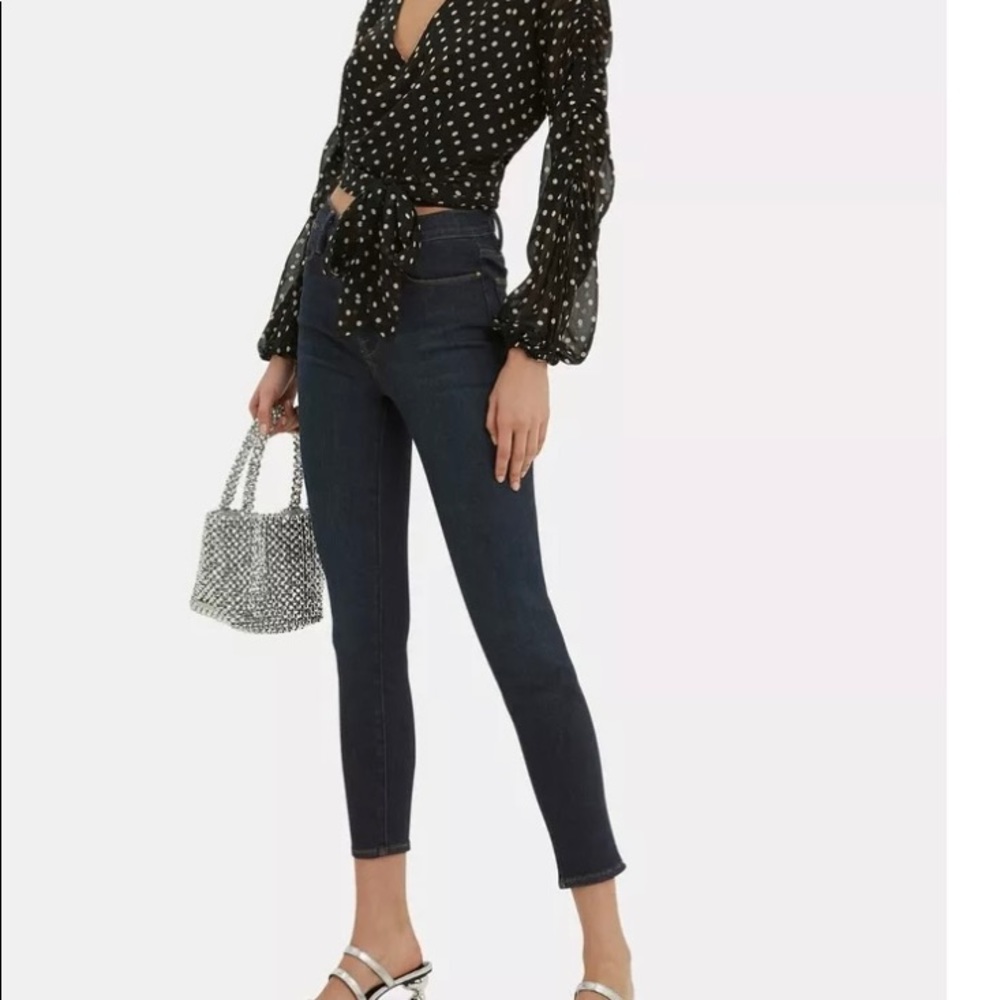 FRAME Le High Skinny Jeans crop Dame wash Sz 26